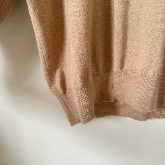 DEMYLEE NY Turtleneck Wool Sweater In Tan Size M - Picture 5 of 7